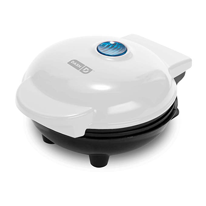 WEIGHT WATCHERS By Dash Single Serve MINI WAFFLE MAKER 4 cooking surface,  White